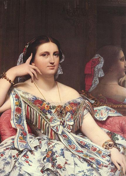 Jean Auguste Dominique Ingres Portrait of Madame Paul Sigisbert Moitessier oil painting image